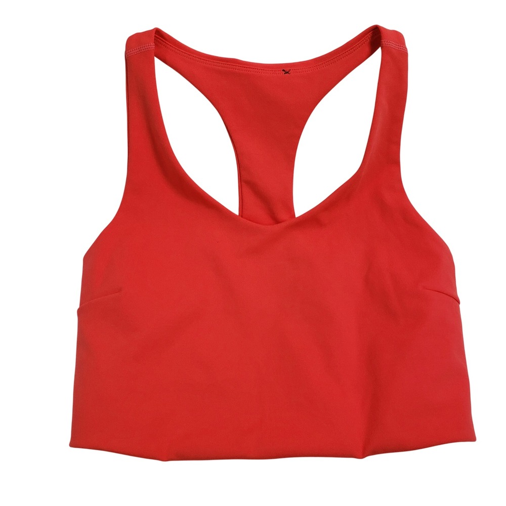 Zella Racerback Coral Red Sports Bra Athletic Tank Top Size‎ XS